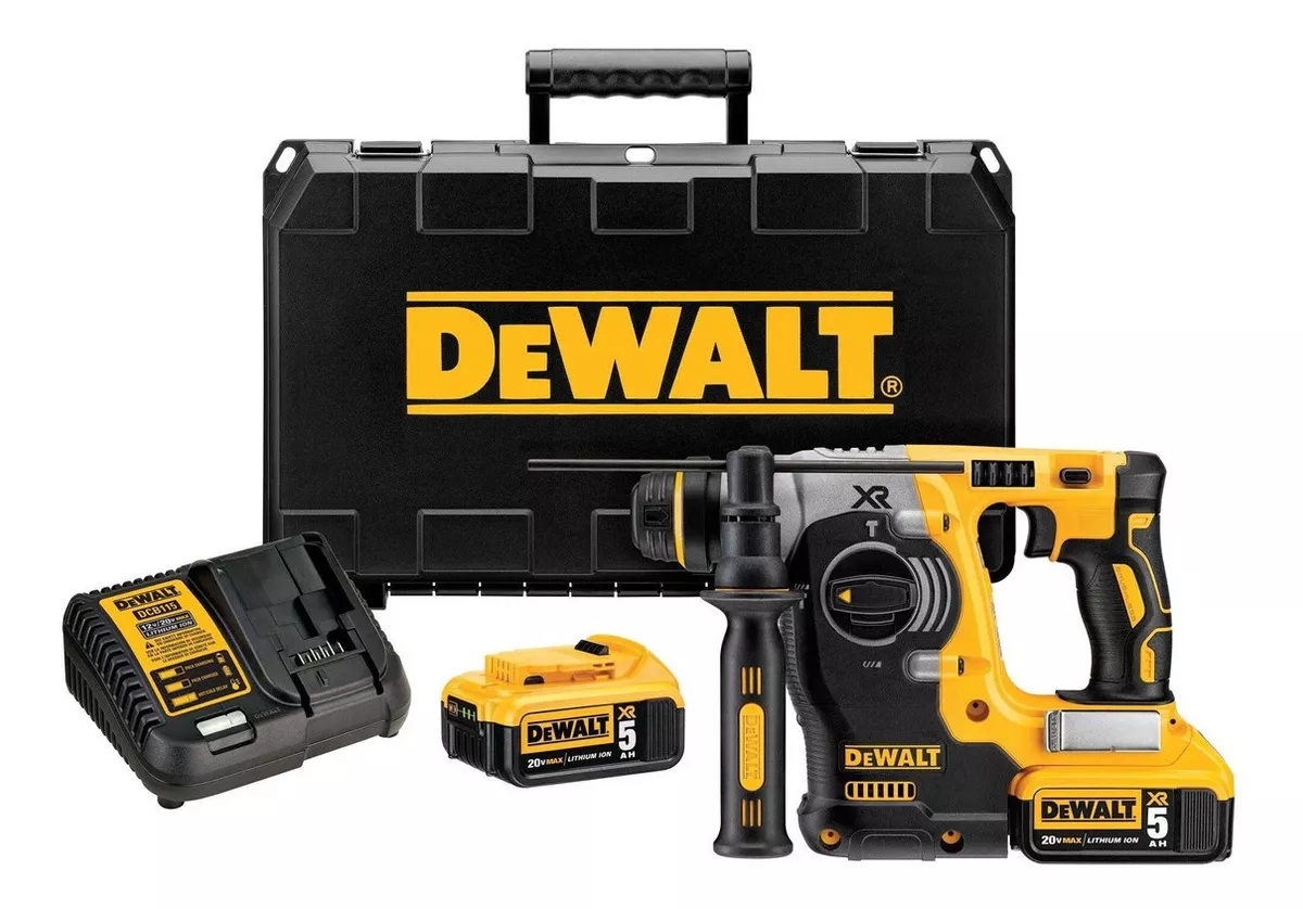 Taladro Rotomartillo 1'' 20v Max + 2bat 5ah Dewalt Dch273p2 Color Amarillo/Negro - Image 3