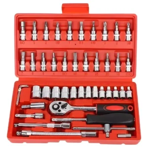 Autocle Juego De Herramientas Mecanica Dados Acerokit 46 Pcs